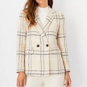 Ann Taylor The Plaid Bedford Blazer
